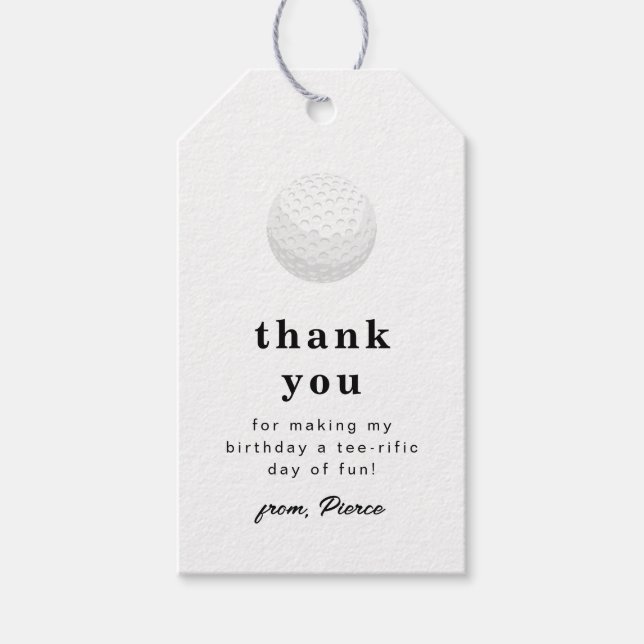 Golf Thank You Tag (Front)