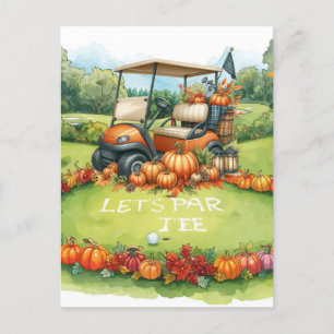 Golf Thanksgiving themed for golfer  Postcard