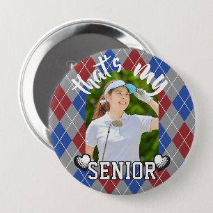 Golf That's my Senior player red blue Button