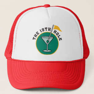 Golf The 19th Hole Drinking Trucker Hat