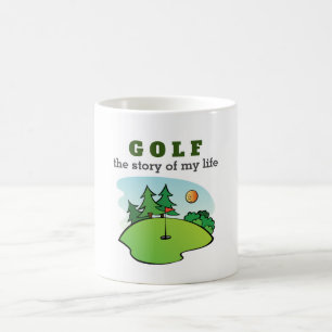 Golf the story of my life funny coffee mug