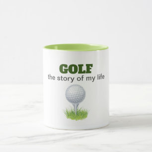 Golf the story of my life funny mug