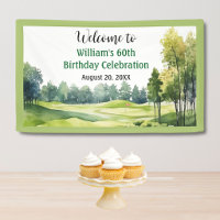 Golf Theme 60th (any age) Birthday Party Welcome