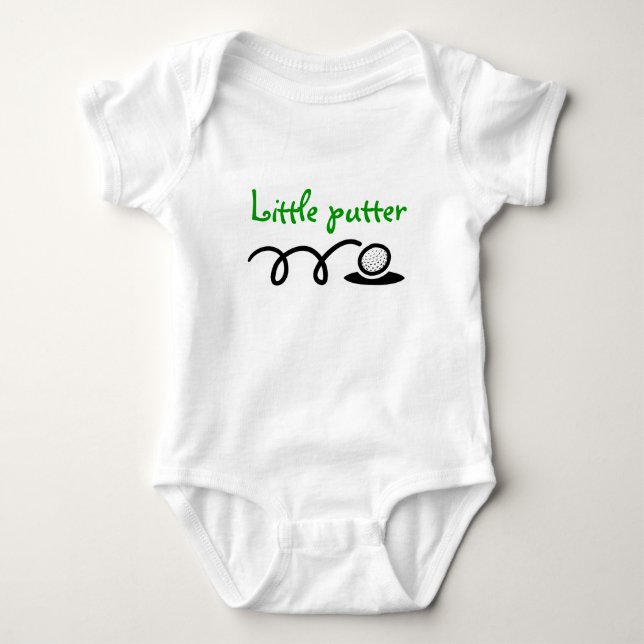 Golf theme baby outfit | Customisable design Bodysuit (Front)