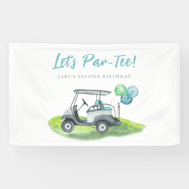 Golf Theme Birthday Banner (Horizontal)