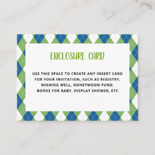 Golf Theme Birthday Par-Tee Enclosure Card