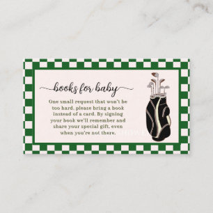Golf theme books for baby enclosure card