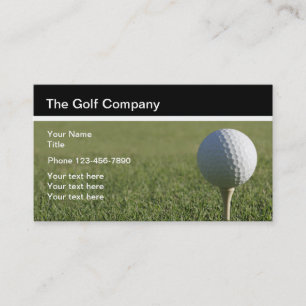 Golf Theme Business Card