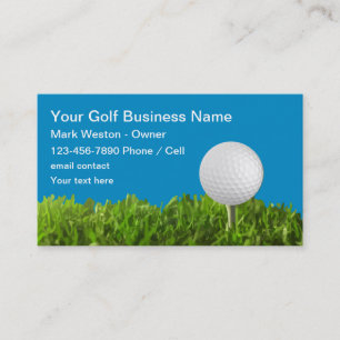 Golf Theme Business Card Template