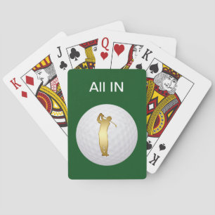 Golf Theme Fun Playing Cards