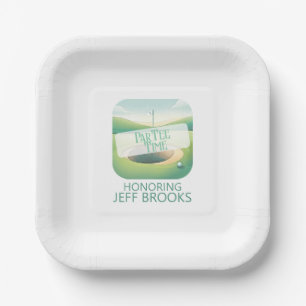 Golf Theme Green Party Paper Plate