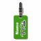 Golf theme luggage bag tag with customisable text