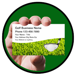 Golf Theme Modern Business Cards