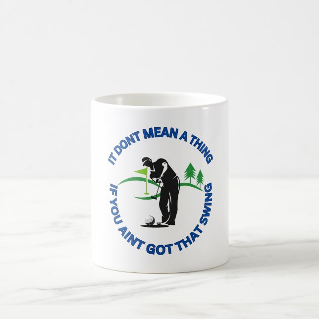 Golf Theme Mug For Golf Lovers (Center)