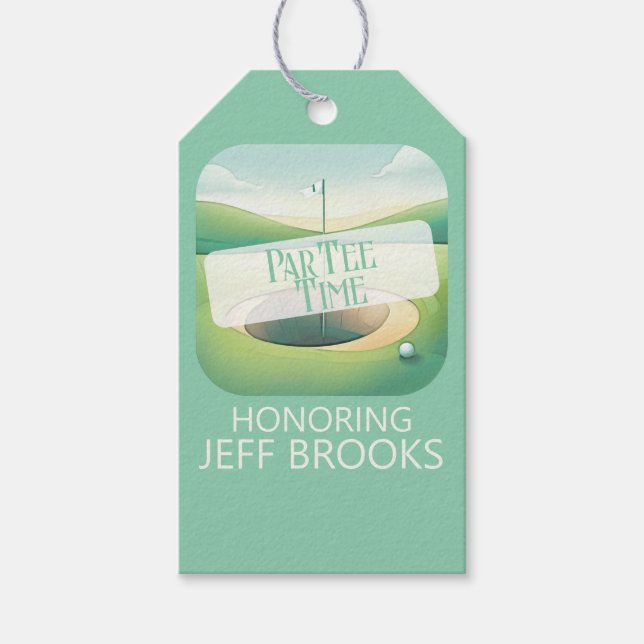 Golf Theme Party Gift Tags (Front)