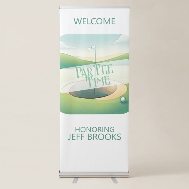 Golf Theme Party Retractable Banner (Front)