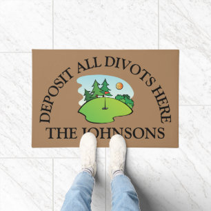 Golf Theme Personalised Doormat