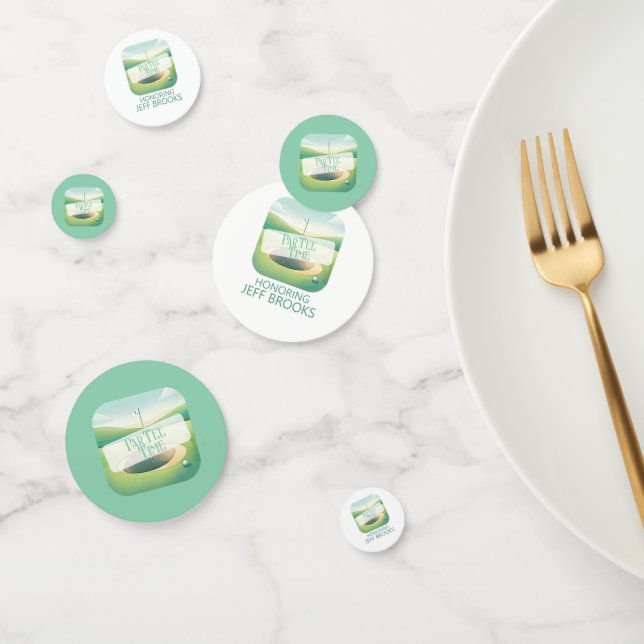 Golf Theme Personalised Table Confetti (Group)