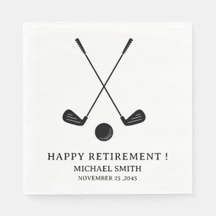 Golf Theme Retirement Party Napkins