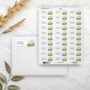 Golf Theme Return Address