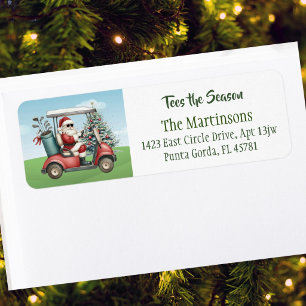 Golf Theme Santa Tees the Season Name