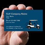 Golf Theme Simple Business Card<br><div class="desc">Simple business card for a golf industry business designed with graphic image of a golf cart you can use on our cards or replace with your own company logo or image. Can be used for a golf course,  golf lessons,  golf cart sales,  service,  and repairs.</div>