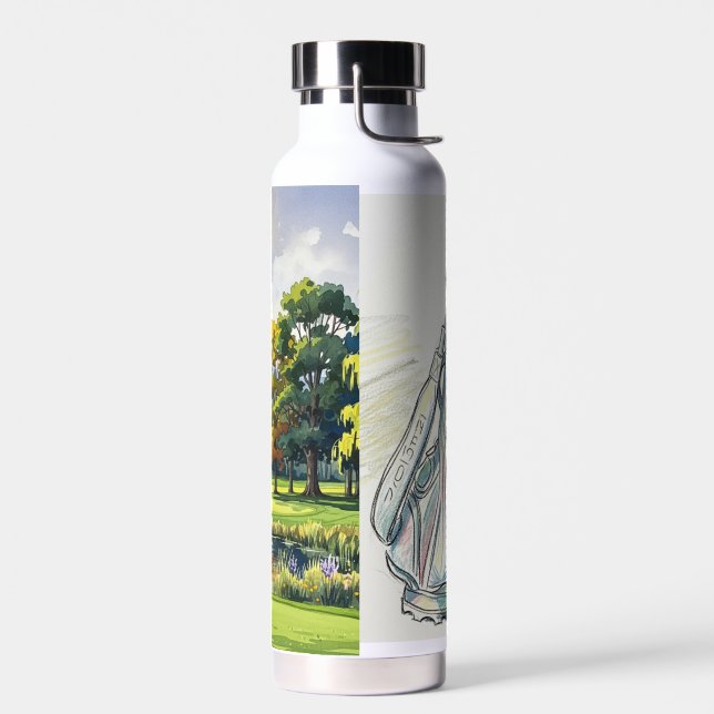 Golf Theme Water Bottle (Left)