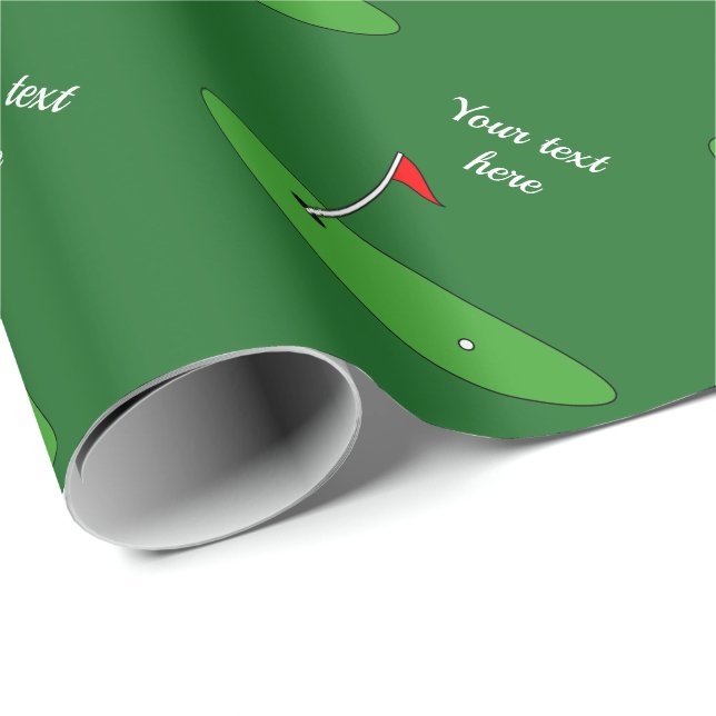 Golf theme wrapping paper for Birthday & Christmas (Roll Corner)