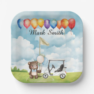 Golf  themed Baby Shower / Birthday for Boy  Paper Plate