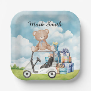 Golf themed Baby Shower / Birthday for Boy Paper Plate