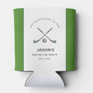 Golf Themed Bachelor Party  Can Cooler