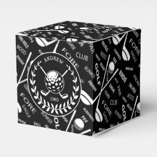 Golf themed Birthday Favour Box