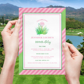 Golf-Themed Birthday Party Invite for Her