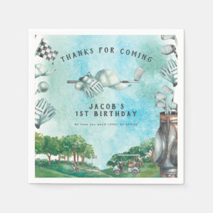 Golf Themed Birthday Party Napkins