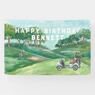 Golf Themed   Birthday Party Welcome Banner