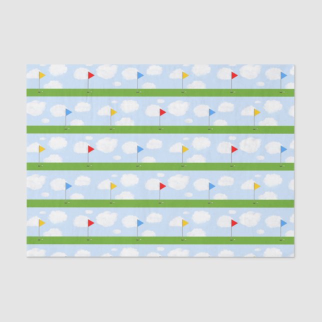 Golf Themed Celebration Tissue Paper (Front)