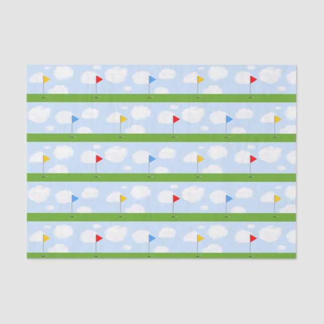 Golf Themed Celebration Tissue Paper (Front)