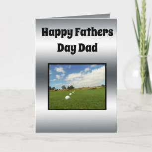 Golf Themed Fathers Day Design, Card