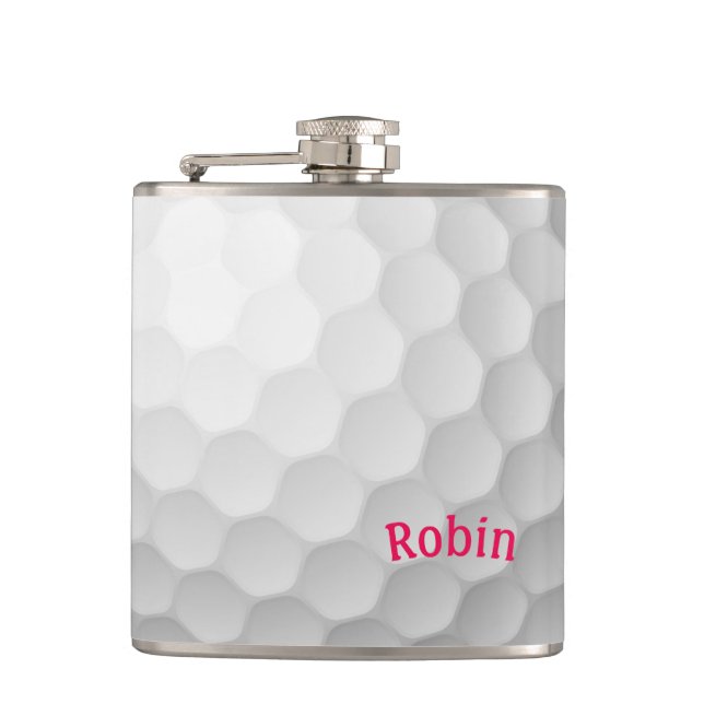 Golf Themed Flask Personalized for Her (Front)
