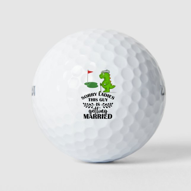 Golf themed for Bachelor Party  Balls (Front)