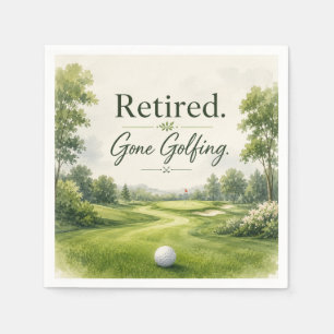 Golf themed for Golfer Retirement Party Napkin