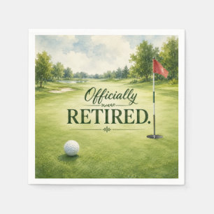 Golf themed for Golfer Retirement Party Napkin