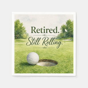 Golf themed for Golfer Retirement Party Napkin