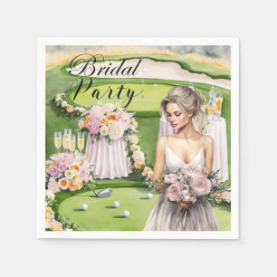 Golf themed for Golfer's Bridal Party Napkin
