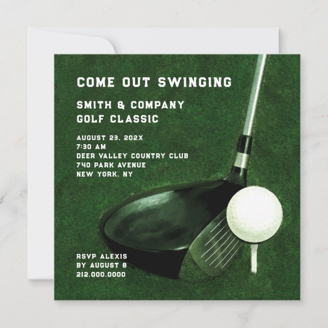 Golf Themed Invitation (Front)