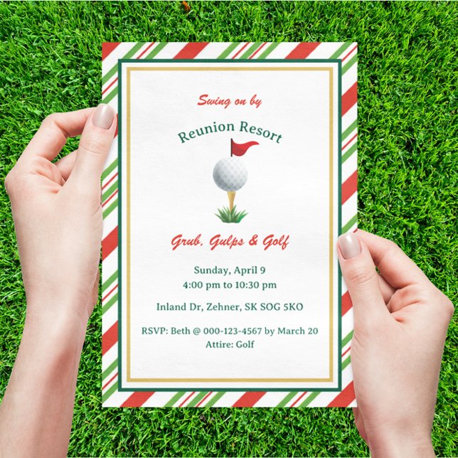 Golf-Themed Master Party Invitation (Creator Uploaded)