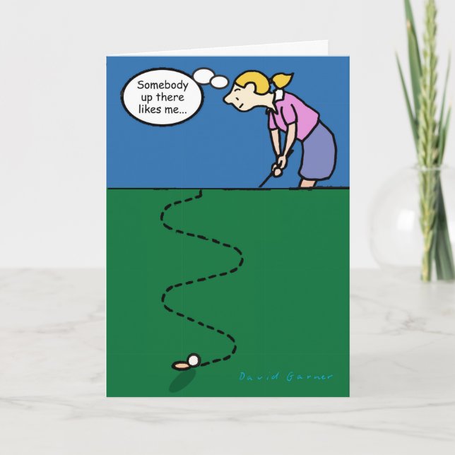 Golf-themed Mother's day card  (Front)