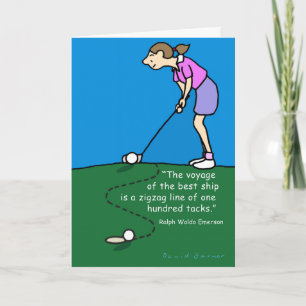 Golf-themed mother's day card