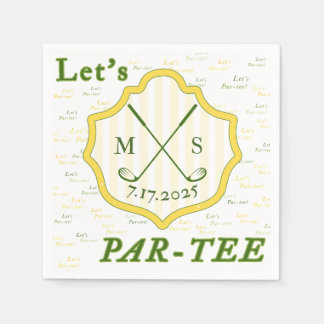 Golf Themed Par-tee Napkin