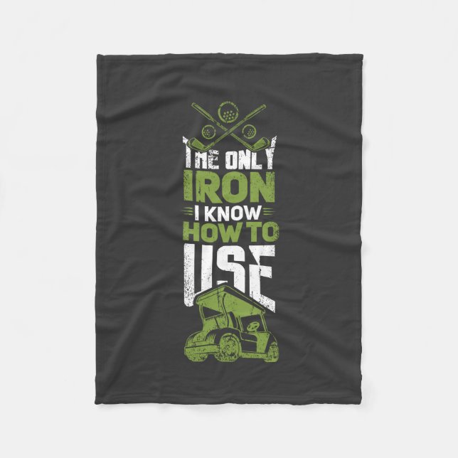 Golf - This Is The Only Iron Fleece Blanket (Front)